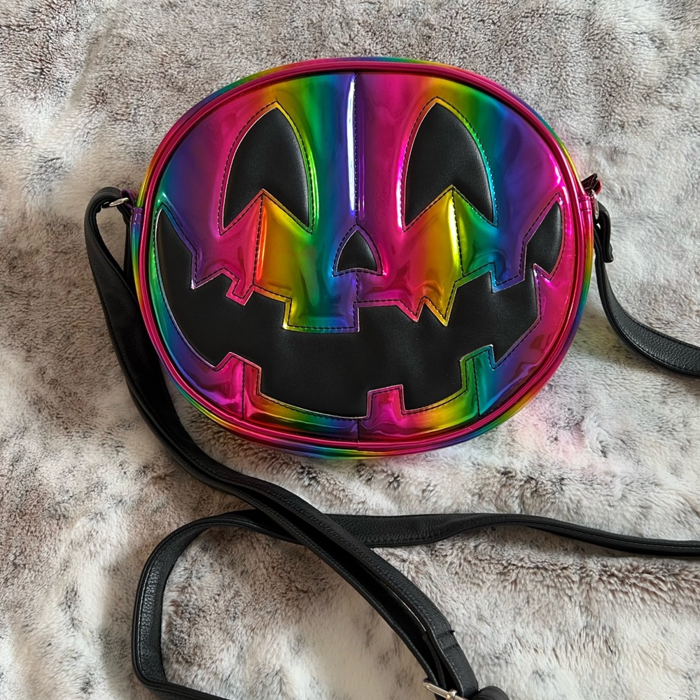 Love Pain & Stitches Rainbow Pumpkin Kult Bag